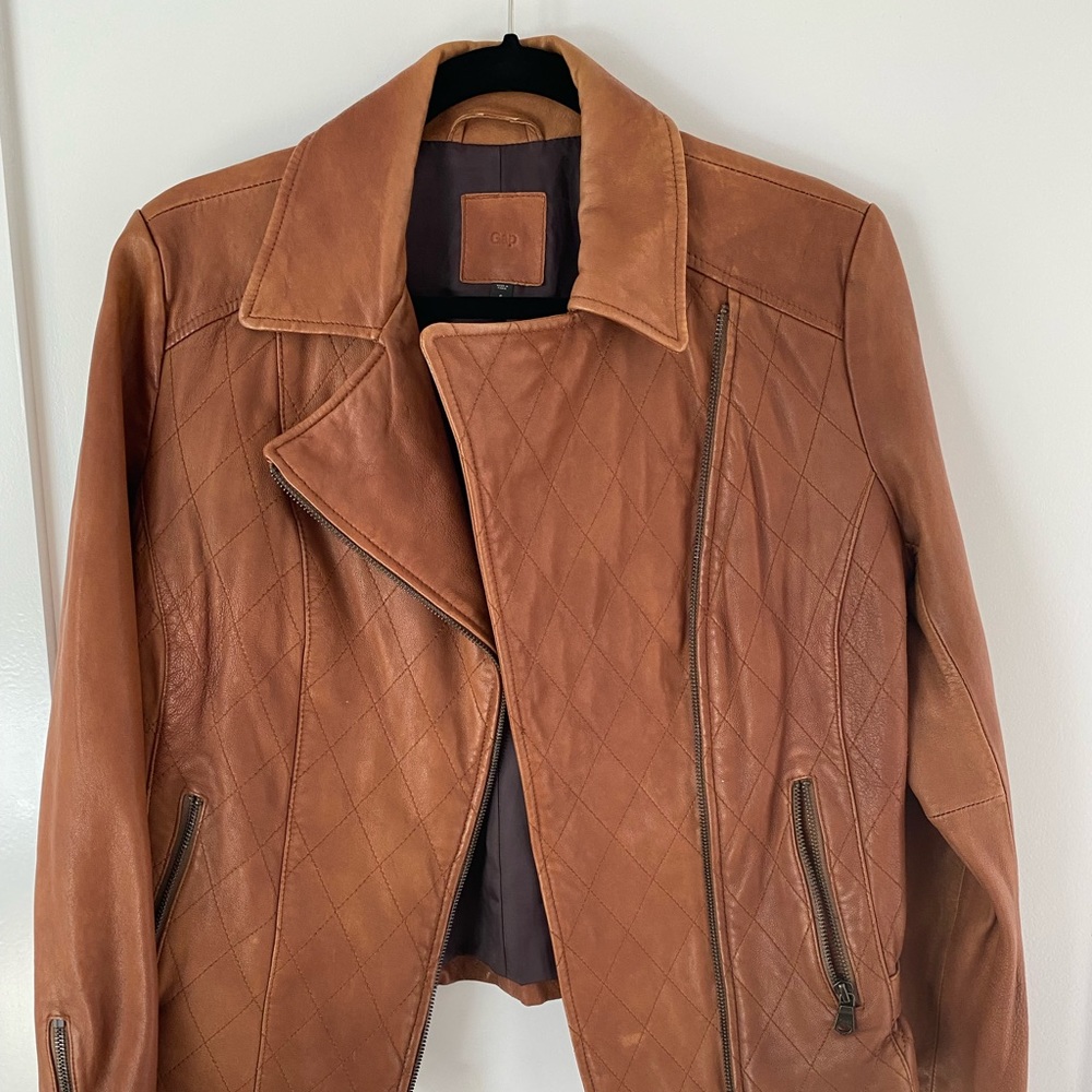 Gap Leather Moto Jacket